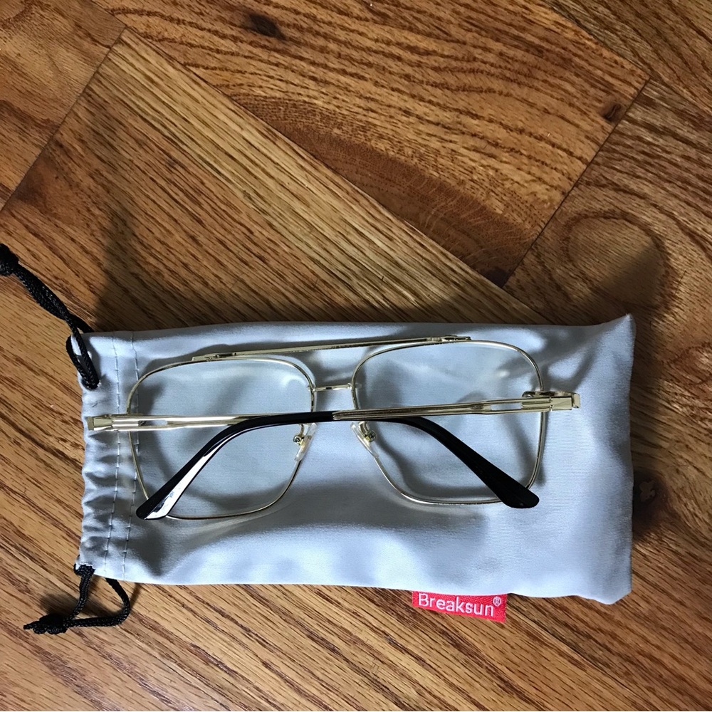 Breaksun Gold and Black Glasses NWOT - Picture 2 of 3